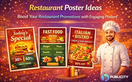 5 Poster Ideas for Restaurant & Café Promotions