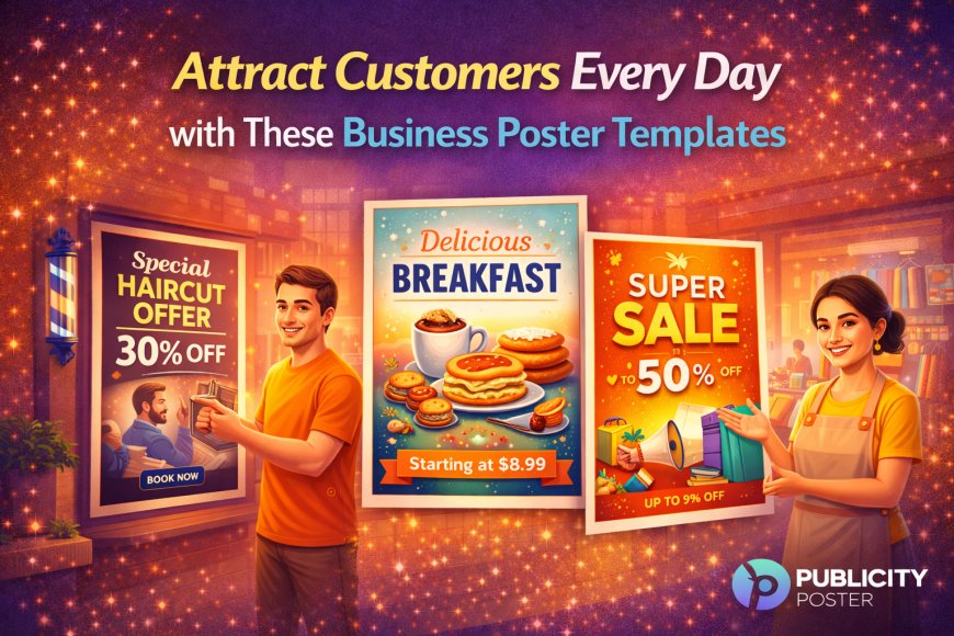 Attract Customers Every Day with These Business Poster Templates