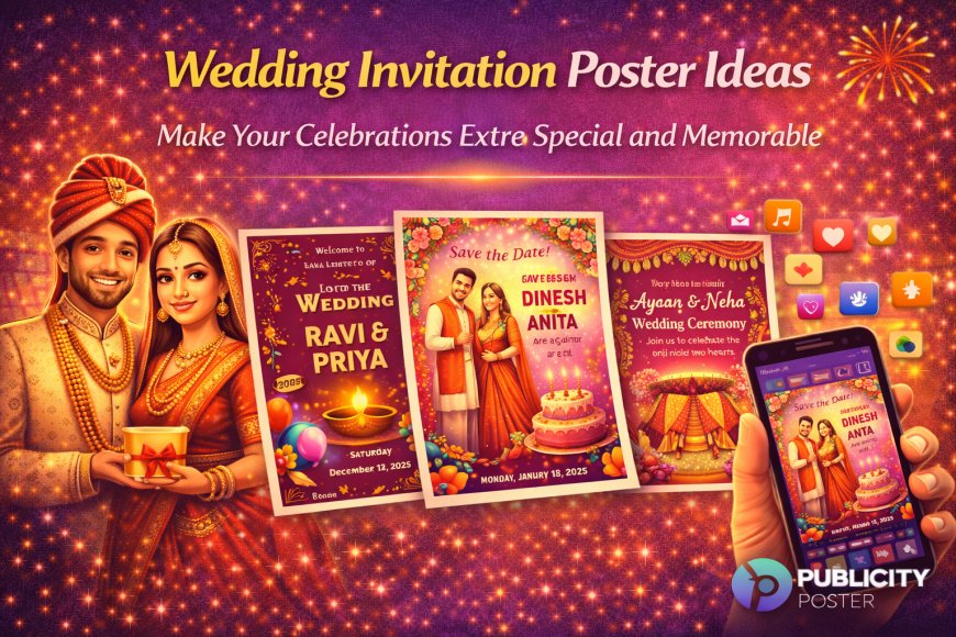 Top 5 Wedding Invitation Poster Ideas