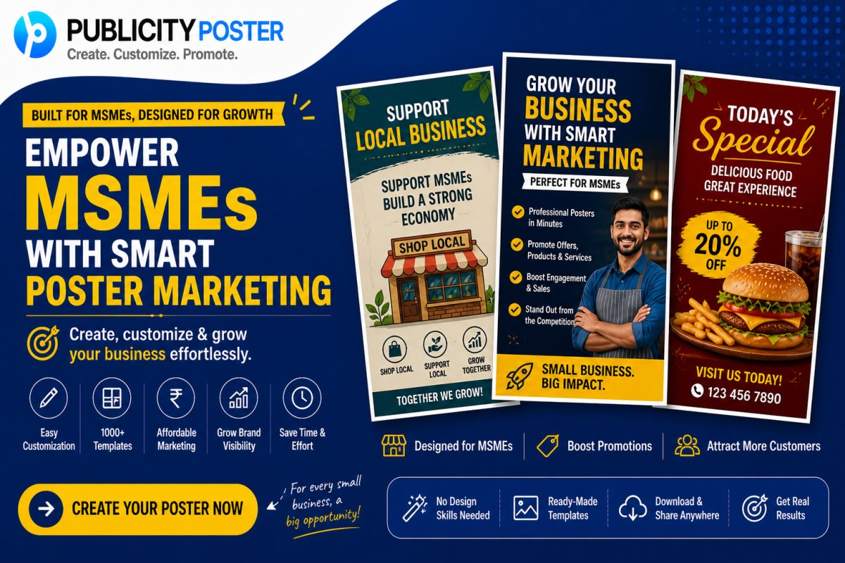 How Publicity Poster Supports MSMEs in India