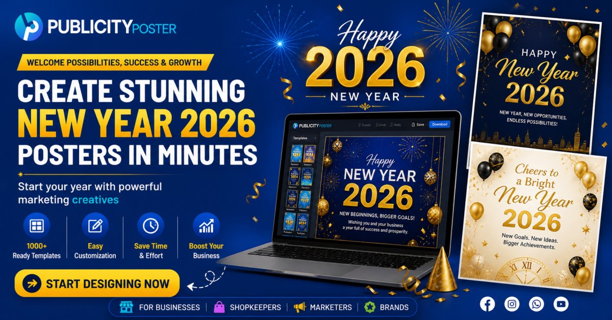 How to Create New Year 2026 Posters With Publicity Poster