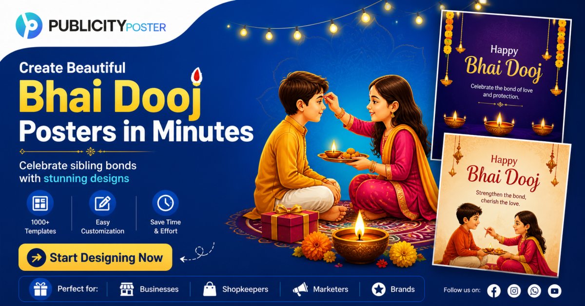 Celebrate Bhai Dooj: Easy Poster Design Tips with Publicity Poster