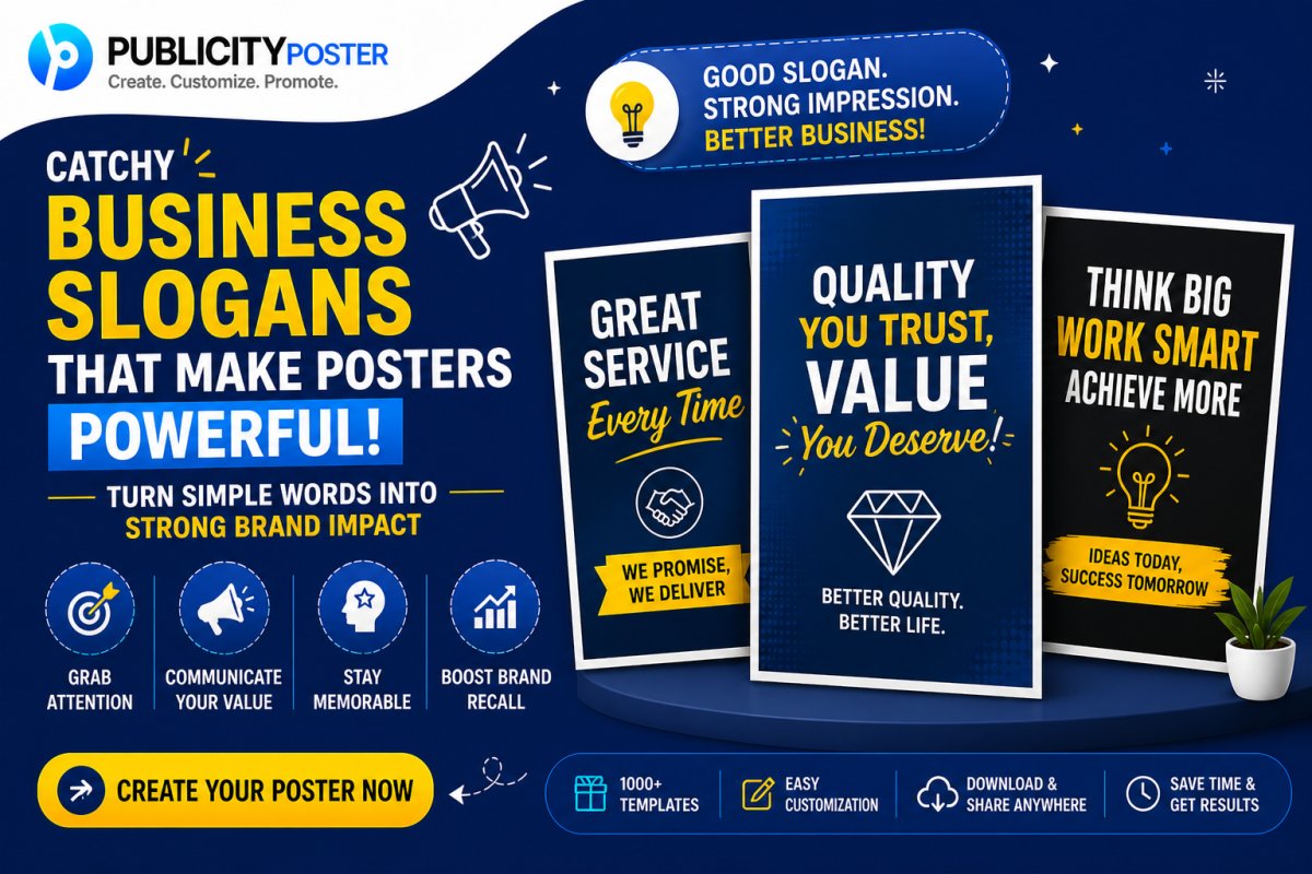 10 Creative Business Slogans for Poster Marketing