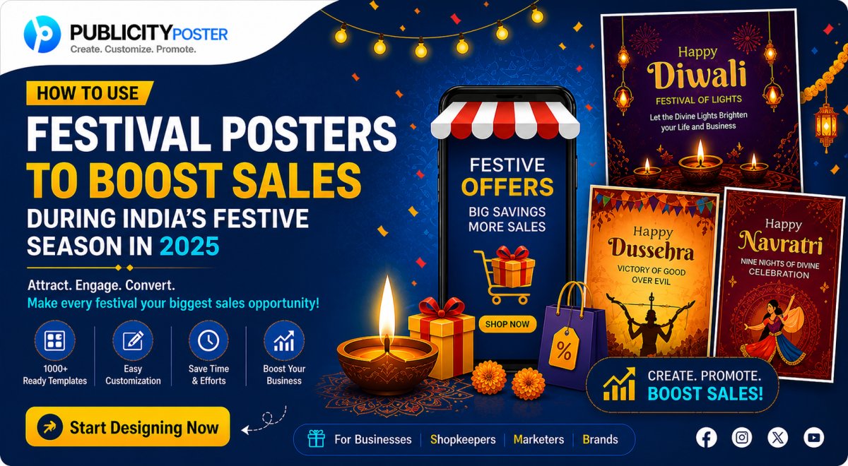 Festival Marketing for MSMEs: Using Posters to Capture Attention and Boost Sales