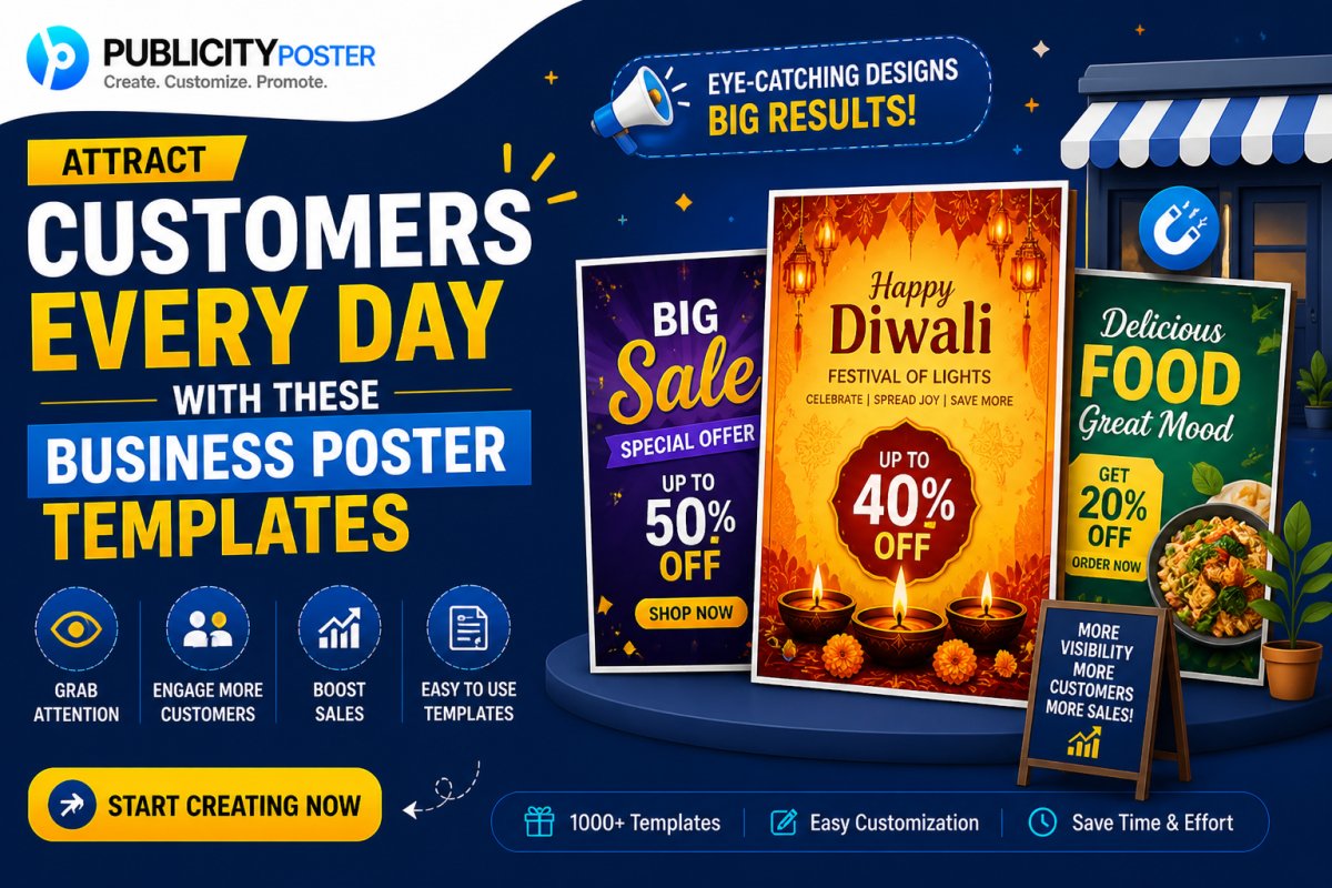 Attract Customers Every Day with These Business Poster Templates