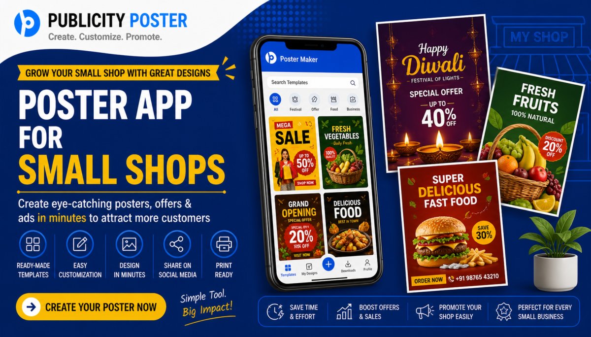 How Publicity Poster Helps Small Shops Grow Digitally