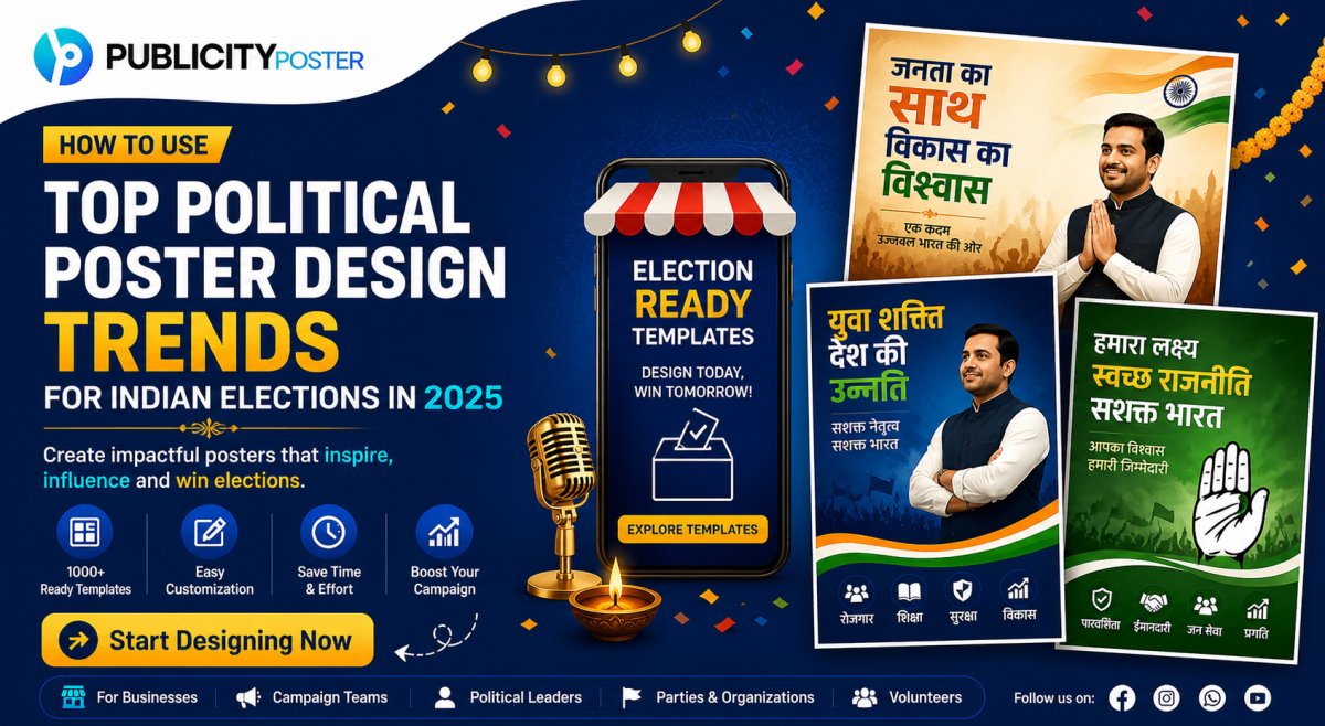 Top Political Poster Design Trends for Indian Elections in 2025