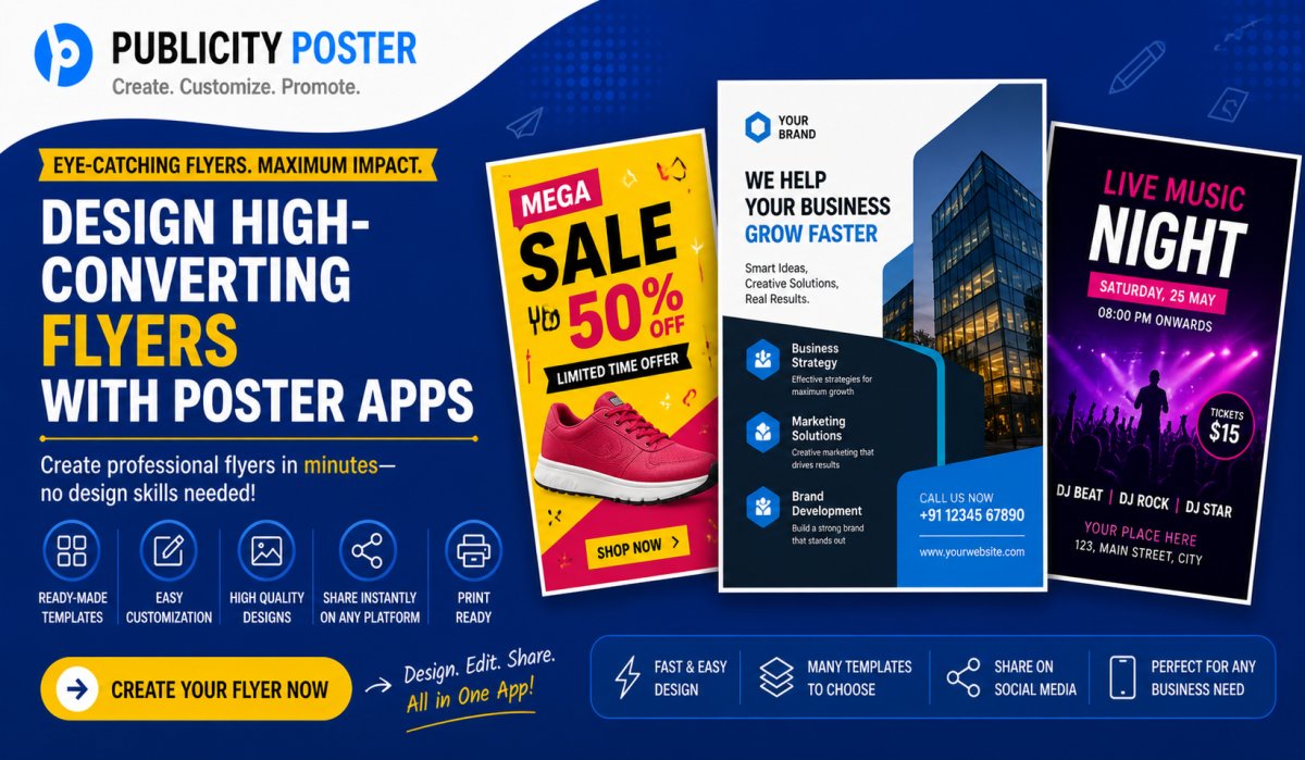 How to Make Eye-Catching Flyers With Publicity Poster