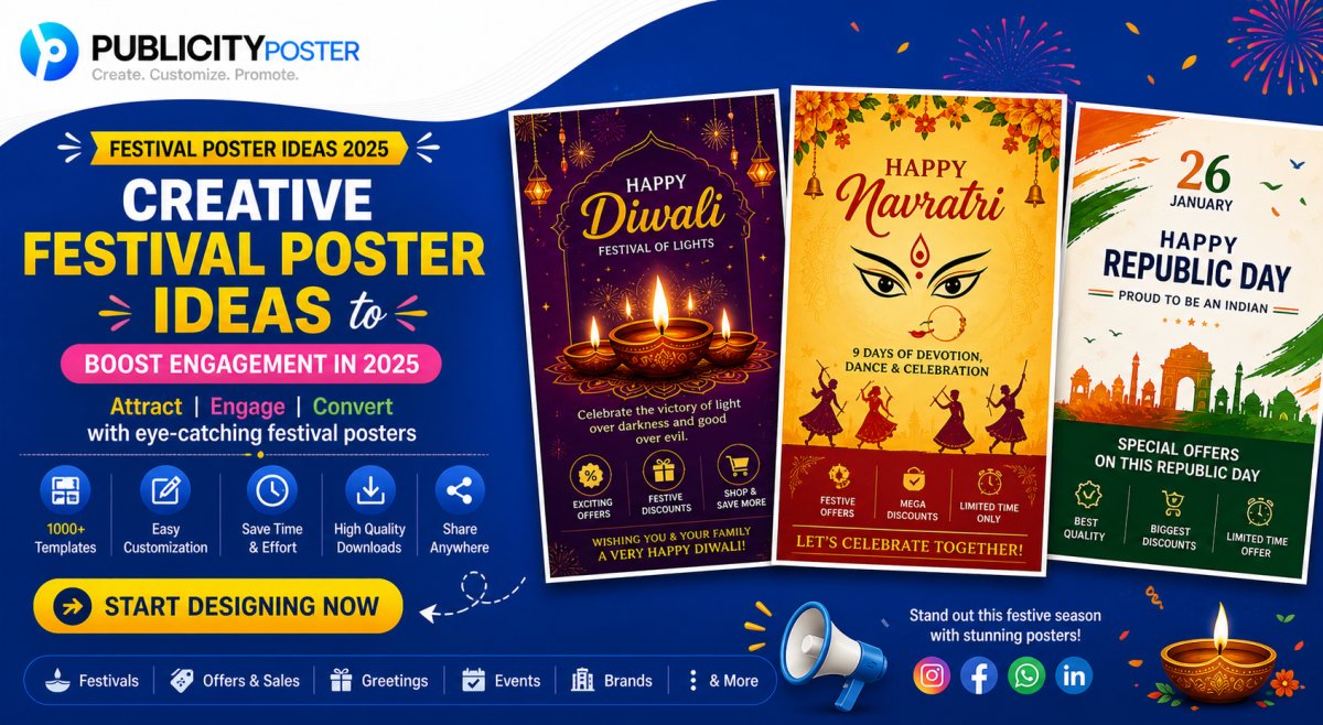 Top 10 Festival Poster Ideas for Businesses in 2025