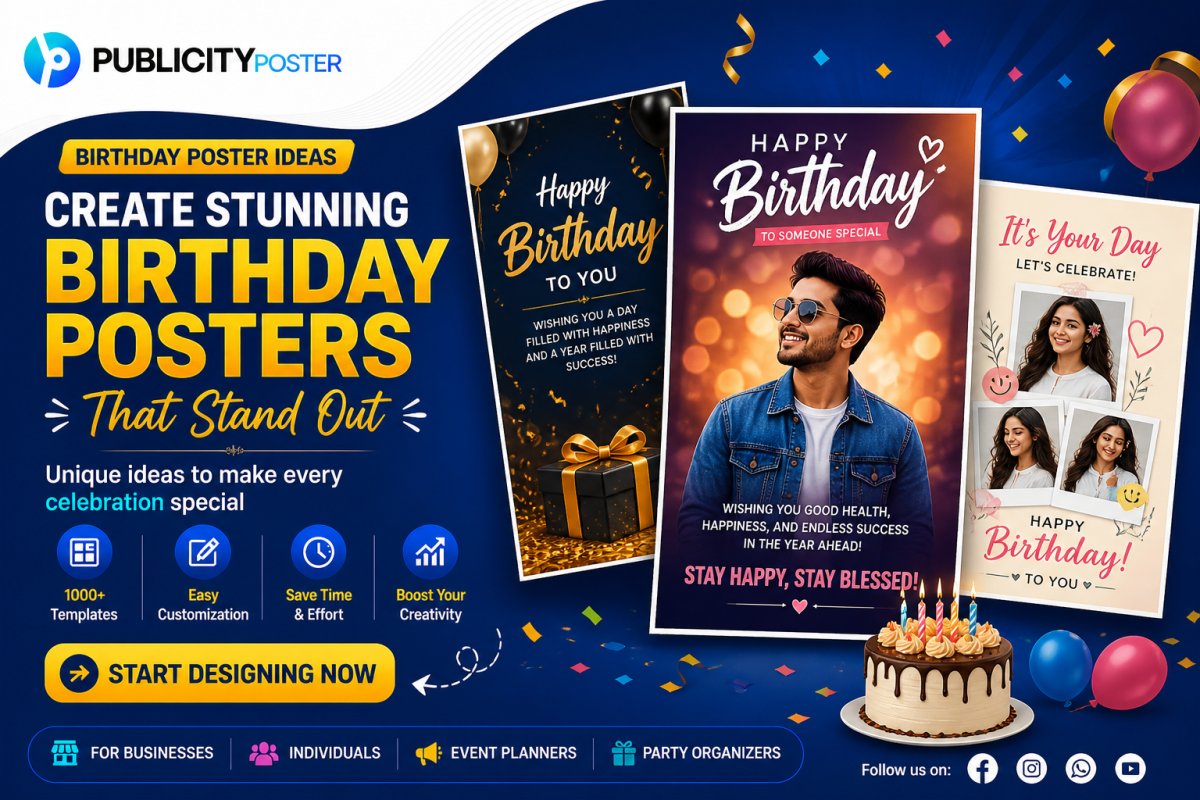 10 Creative Birthday Poster Ideas for Social Media