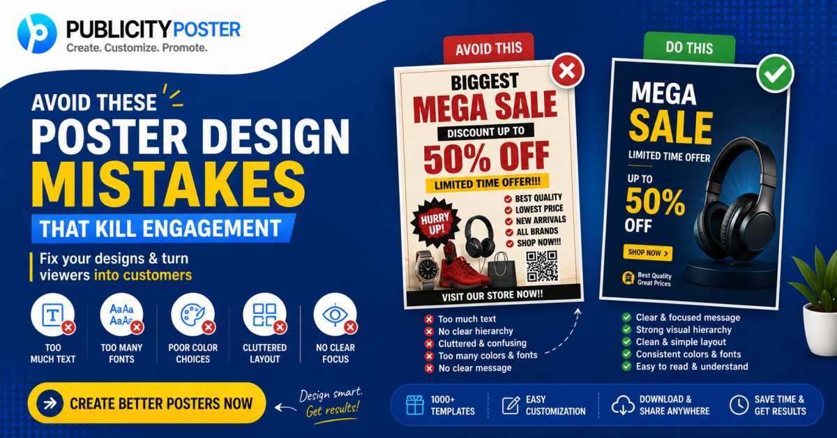 7 Common Poster Design Mistakes to Avoid