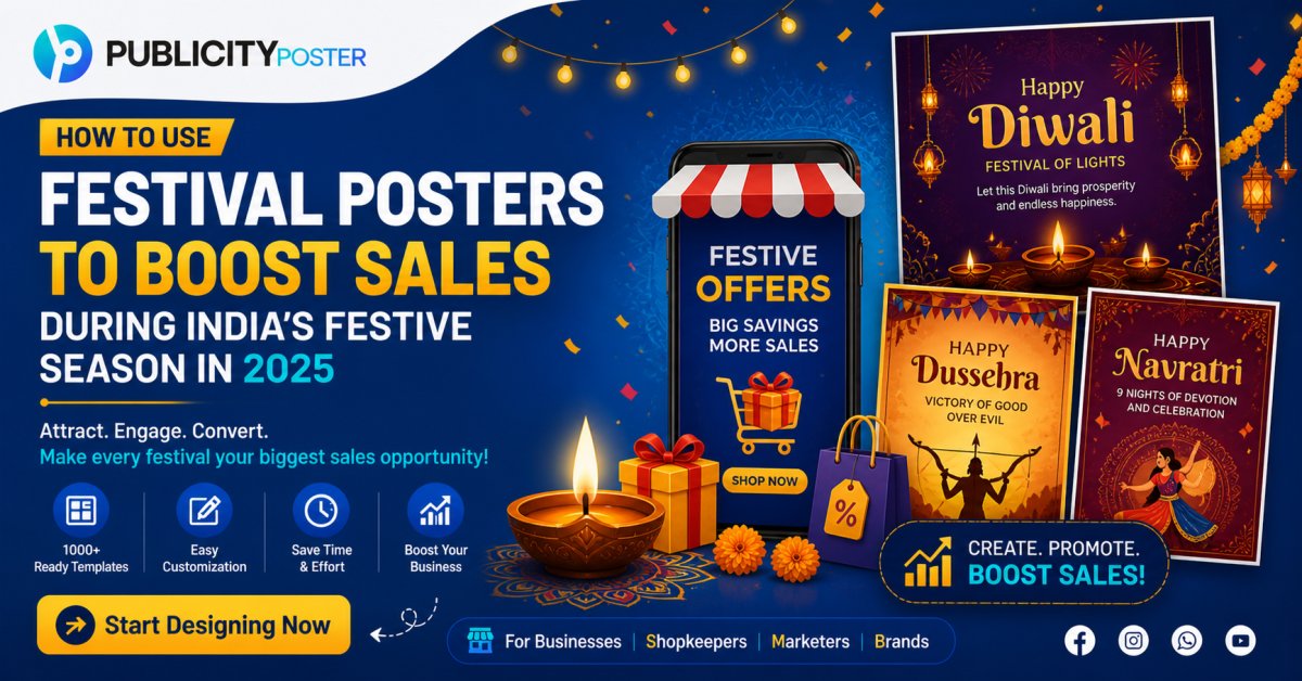 How to Use Festival Posters to Boost Sales During India’s Festive Season in 2025