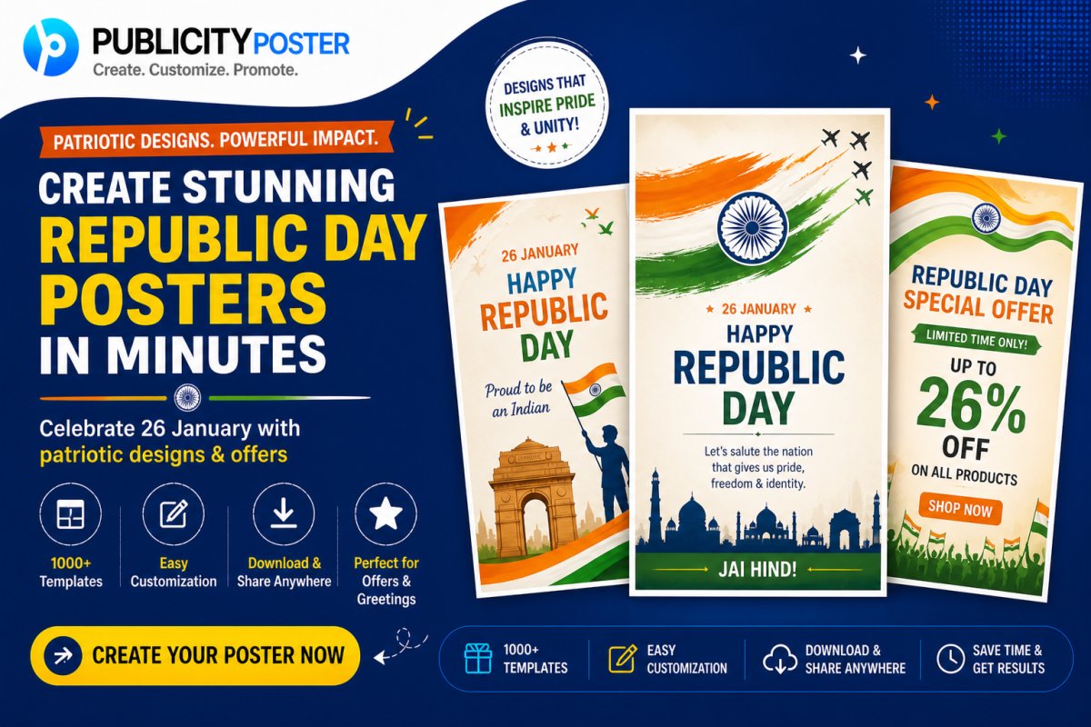 How to Create Republic Day Posters With Publicity Poster