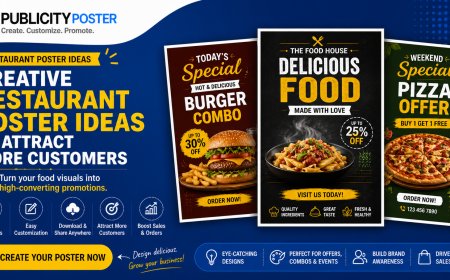 5 Poster Ideas for Restaurant & Café Promotions