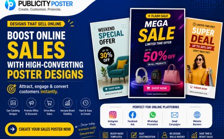 How to Use Posters for Online Sales & Offers