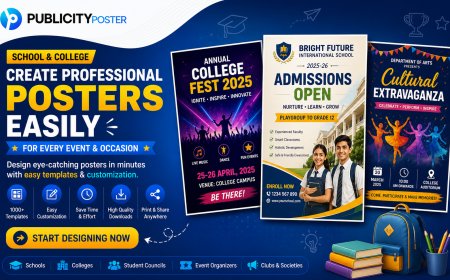 Create Professional Posters for School & College Events